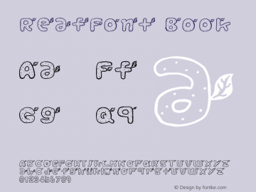 ReafFont Book Version 1.00 Font Sample
