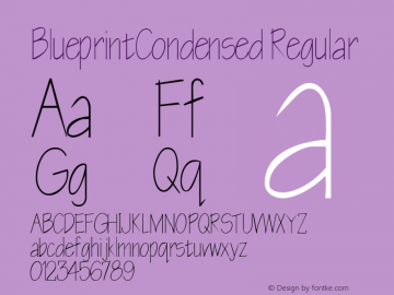 BlueprintCondensed Regular Rev. 003.000图片样张