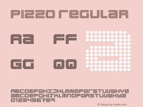 Pizzo Regular Version 001.000 Font Sample