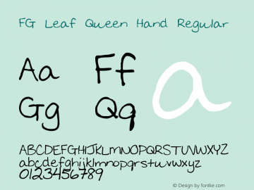 FG Leaf Queen Hand Regular Version 001.000图片样张