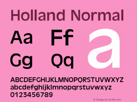 Holland Normal 1.0/1995: 2.0/2001图片样张