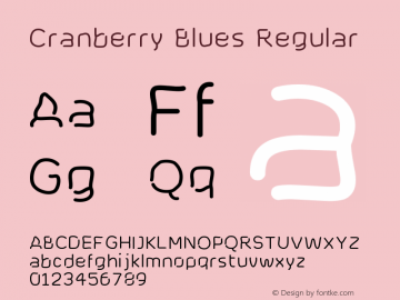 Cranberry Blues Regular Version 1.00 June 18, 2006, initial release图片样张