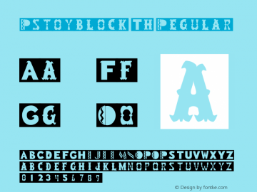 Rstoyblock Th Regular Unknown Font Sample