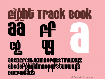 Eight Track Book Version Macromedia Fontograp图片样张