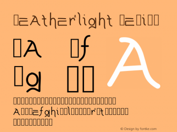 Featherlight Medium Version 001.000图片样张