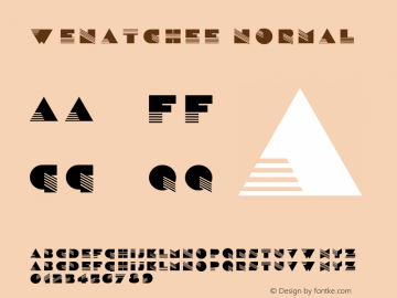 Wenatchee Normal 3.1 Font Sample