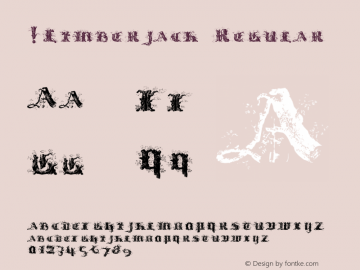 !Limberjack Regular Version 1.2006, technical update图片样张