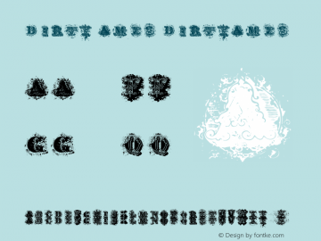 Dirty Ames DirtyAmes Version 001.000 Font Sample