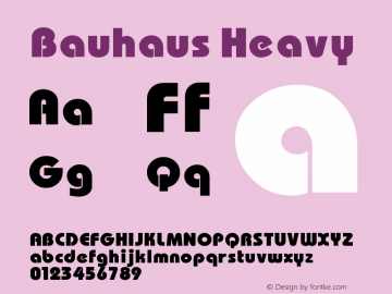 Bauhaus Heavy Version 001.000图片样张