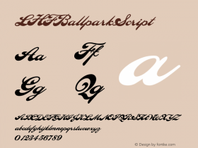 LHFBallparkScript ☞ (2.0) ;com.myfonts.easy.letterheadfonts.lhf-ballpark-script.regular.wfkit2.version.3Bkt Font Sample