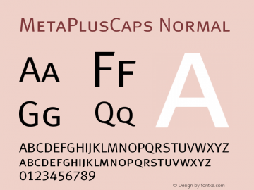 MetaPlusCaps Normal Version 001.000图片样张