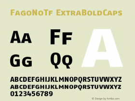 FagoNoTf ExtraBoldCaps Version 001.000图片样张