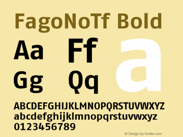 FagoNoTf Bold Version 001.000图片样张