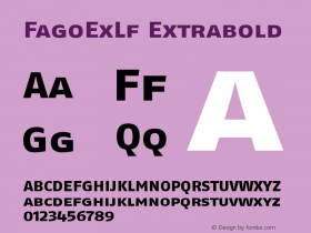 FagoExLf Extrabold Version 1.00图片样张