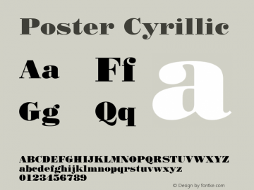 Poster Cyrillic 001.000图片样张