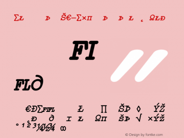 Elementa SC-Expert ItalicBold Version 001.000 Font Sample