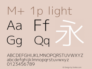 M+ 1p light Version 1.012图片样张