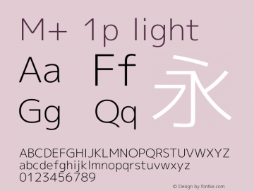 M+ 1p light Version 1.021图片样张