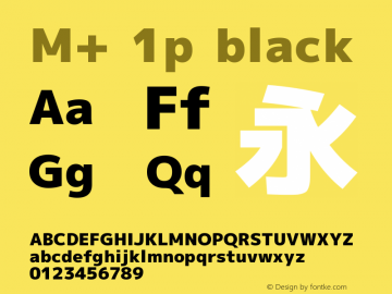 M+ 1p black Version 1.022图片样张