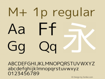 M+ 1p regular Version 1.025图片样张