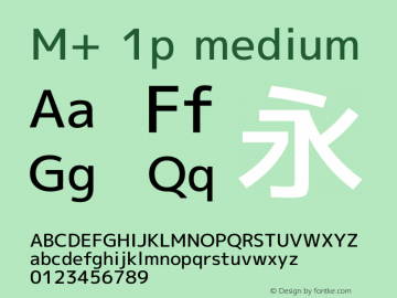 M+ 1p medium Version 1.033图片样张