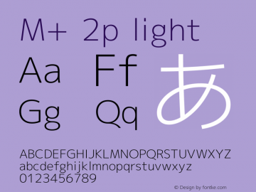 M+ 2p light Version 1.012图片样张