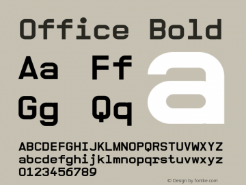 Office Bold Version 001.000图片样张