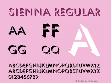 Sienna Regular Converted from E:\TTFONTS\UMBRA-NO.TF1 by ALLTYPE Font Sample