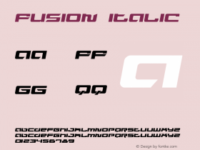 Fusion Italic Version 1.0图片样张