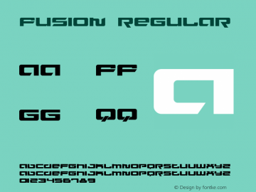 Fusion Regular Version 1.0图片样张