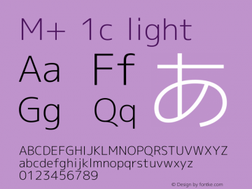 M+ 1c light Version 1.012图片样张