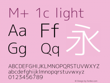 M+ 1c light Version 1.031图片样张