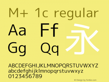 M+ 1c regular Version 1.034图片样张