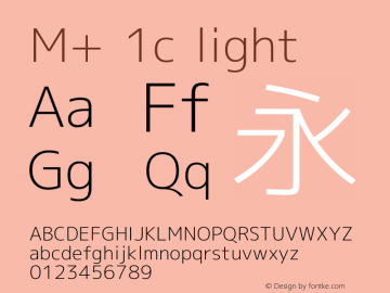 M+ 1c light Version 1.034图片样张