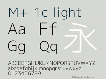 M+ 1c light Version 1.018图片样张