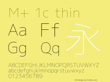 M+ 1c thin Version 1.018图片样张