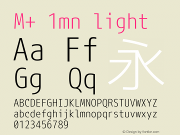 M+ 1mn light Version 1.018图片样张