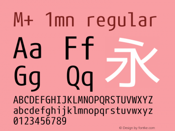 M+ 1mn regular Version 1.021图片样张