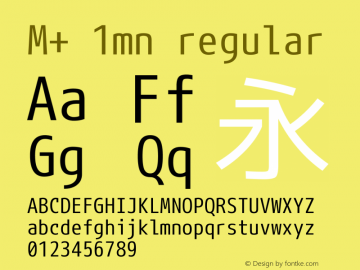 M+ 1mn regular Version 1.027图片样张