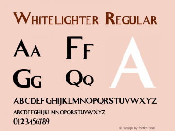 Whitelighter Regular Version 1.00 February 23, 2006, Ryan图片样张