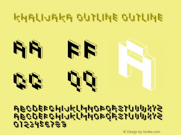 Khalijaka Outline Outline Jan Novak 02 2007 Font Sample