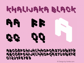 Khalijaka Black Jan Novak 02 2007 Font Sample