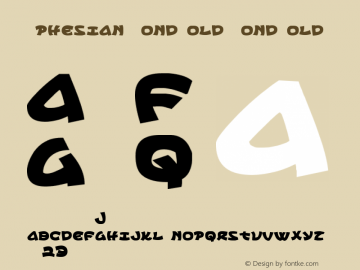 Ephesian CondBold CondBold Version 1.0; 2007 Font Sample