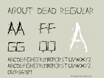 About Dead Regular Version 1.0图片样张