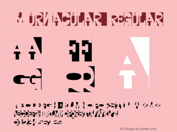 Yurnacular Regular Version 001.000 Font Sample