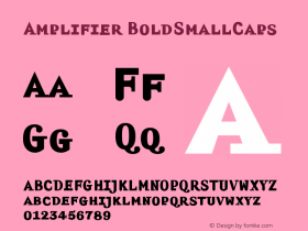 Amplifier BoldSmallCaps Version 001.000 Font Sample