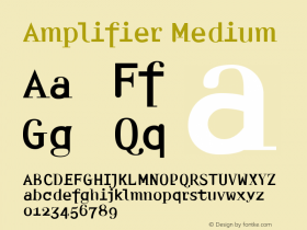 Amplifier Medium 001.000 Font Sample