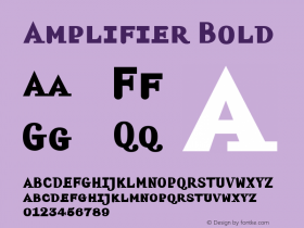 Amplifier Bold Version 1.00 Font Sample
