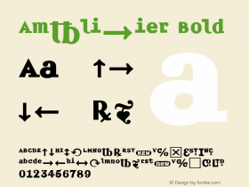 Amplifier Bold Version 1.00 Font Sample