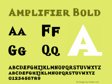 Amplifier Bold OTF 1.000;PS 001.000;Core 1.0.29图片样张